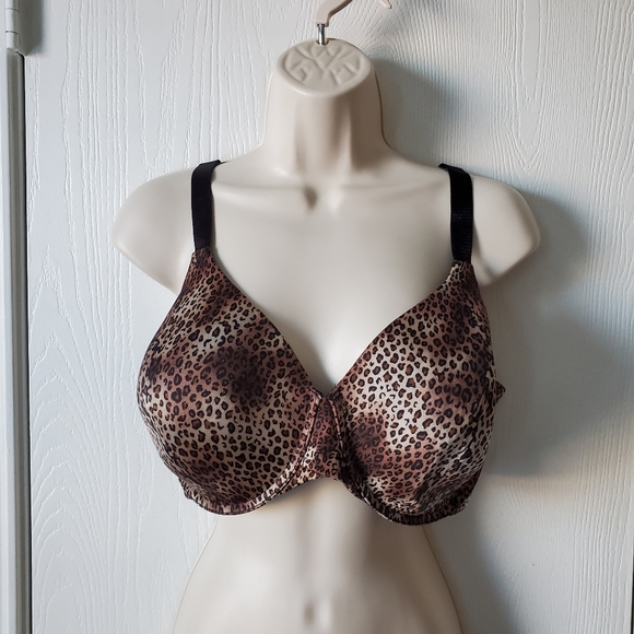 Lilyette Leopard Animal Print Uplifting Bra - Picture 1 of 6